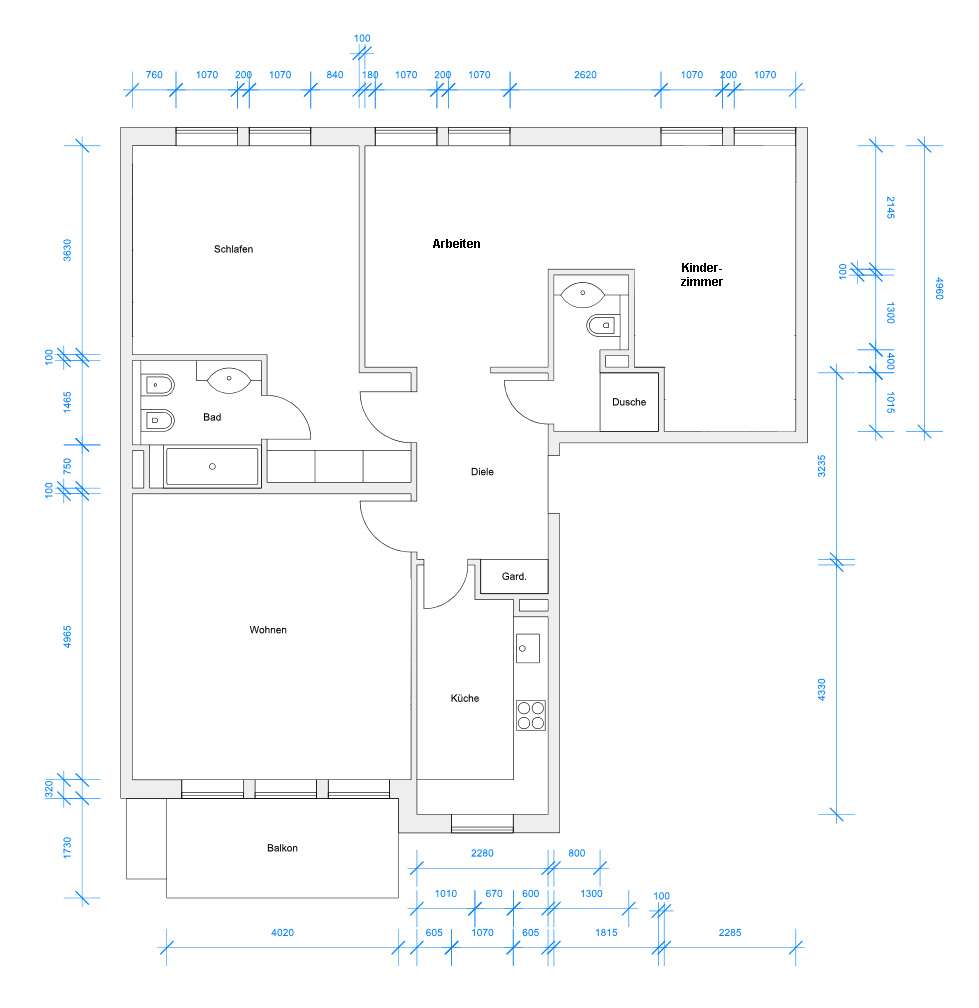 HERRSCHAFTLICHE VIER ZIMMER WOHNUNG IM ANWESEN