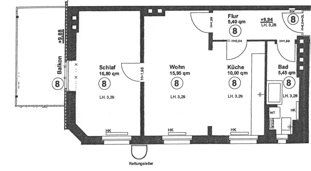 DENKMAL AFA: UNSANIERTE ALTBAUWOHNUNG MIT HOHEN DECKEN UND BALKON IM AGNESVIERTEL
