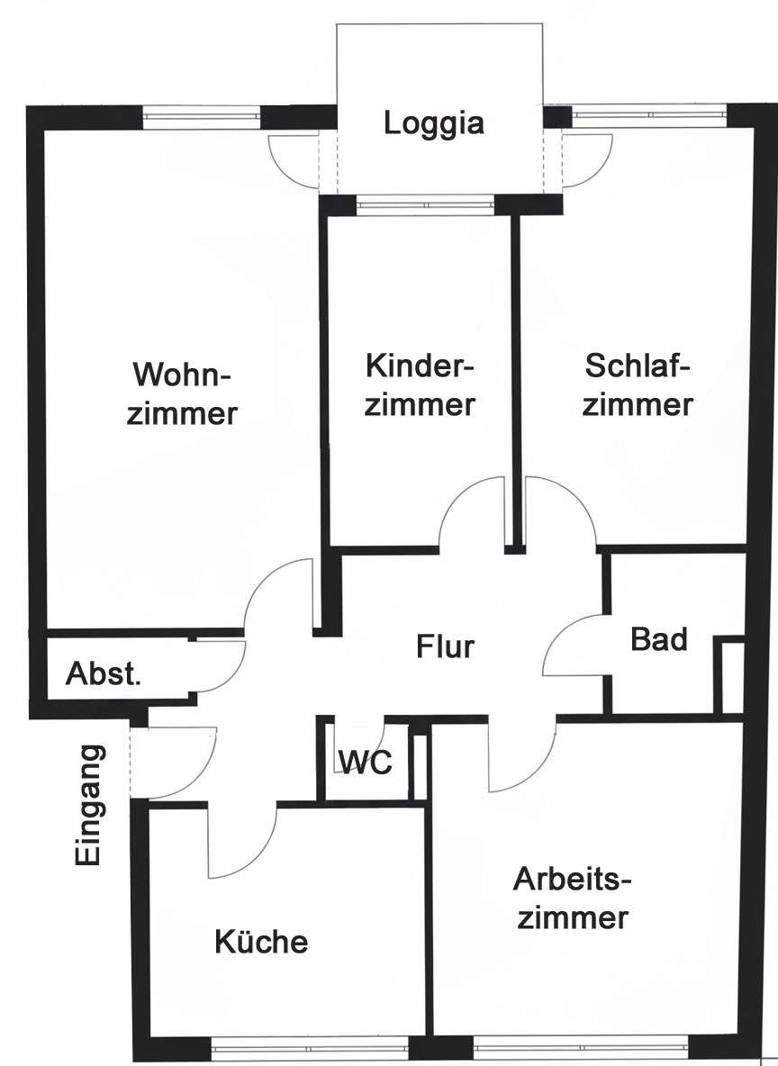 Schöne 4 Zimmerwohnung mit Loggia und Garage in der Kölner-Südstadt