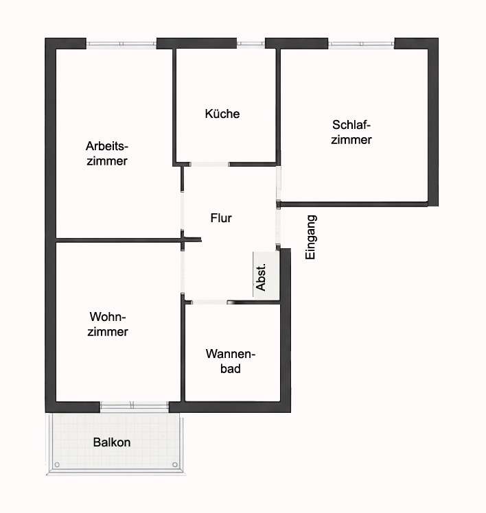 Stilvolle 3-Zimmer-Wohnung mit Balkon | Erstbezug nach Modernisierung | Lindenthal