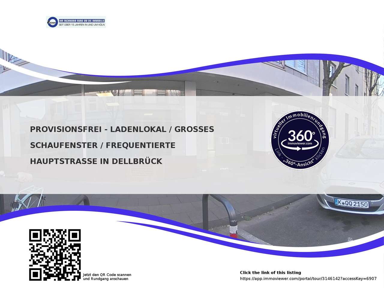 PROVISIONSFREI - Ladenlokal / großes Schaufenster / frequentierte Hauptstraße in DELLBRÜCK