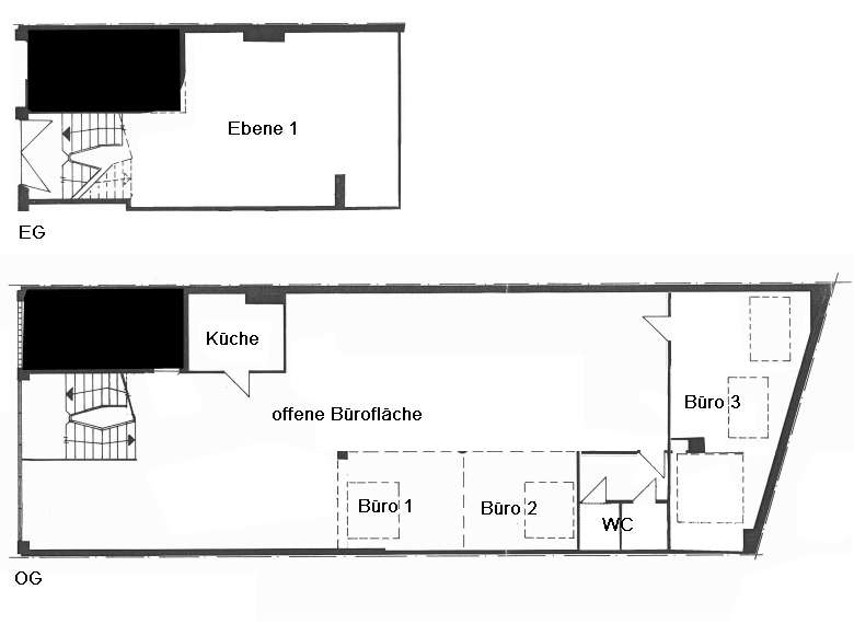 Repräsentative Gewerbe-Maisonette mit Loft-Charakter, Lichtarchitektur und flexiblen Raumkonzepten