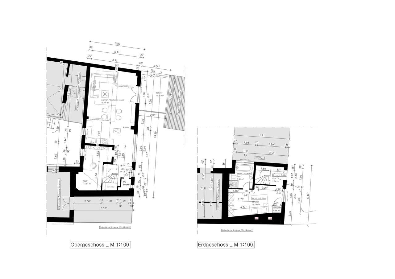 Grundrisse: Alte Scheune