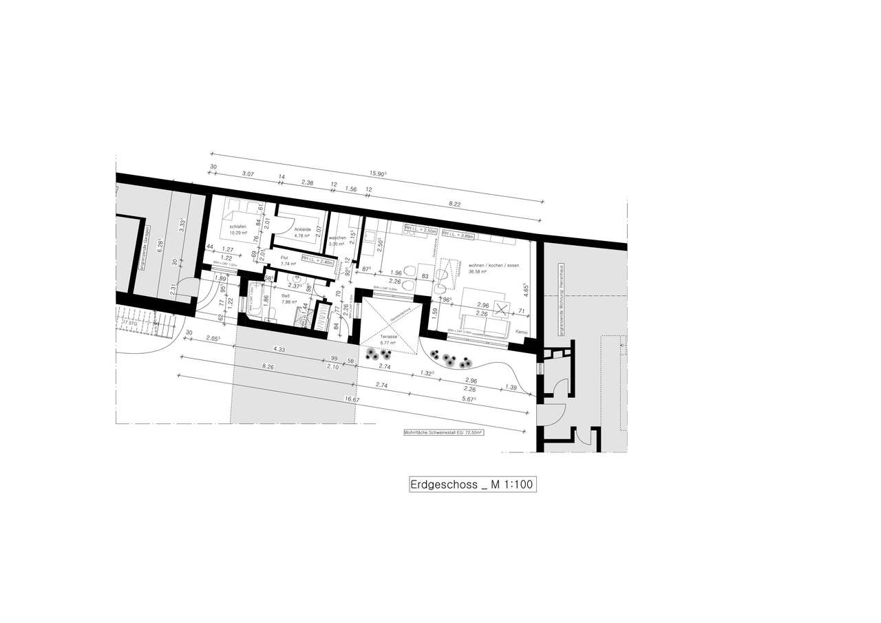 Grundriss: Alter Schweinestall