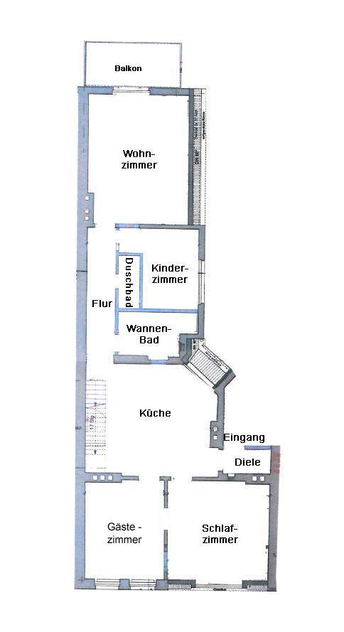 Grundriss Ebene 1 - 3.OG